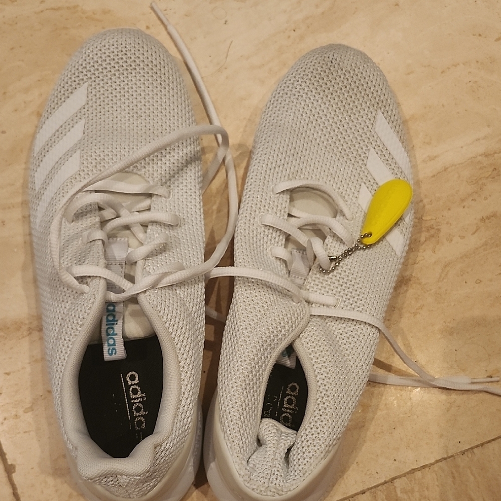Adidas Mesh White Running Shoes